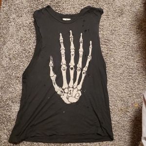 UNIF Skull Hand Muscle Tee